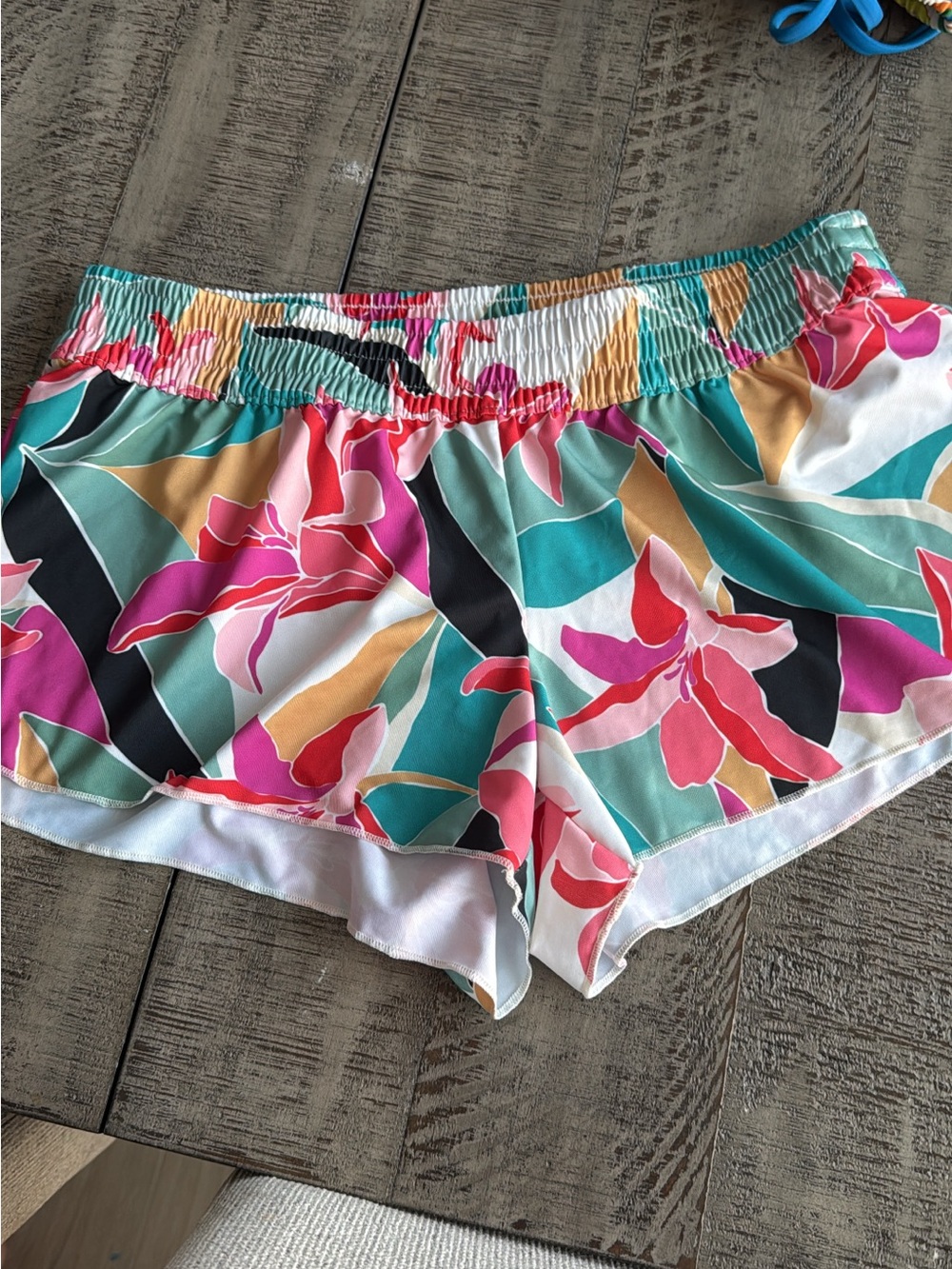 Billabong Red and Pink Swim Coverup